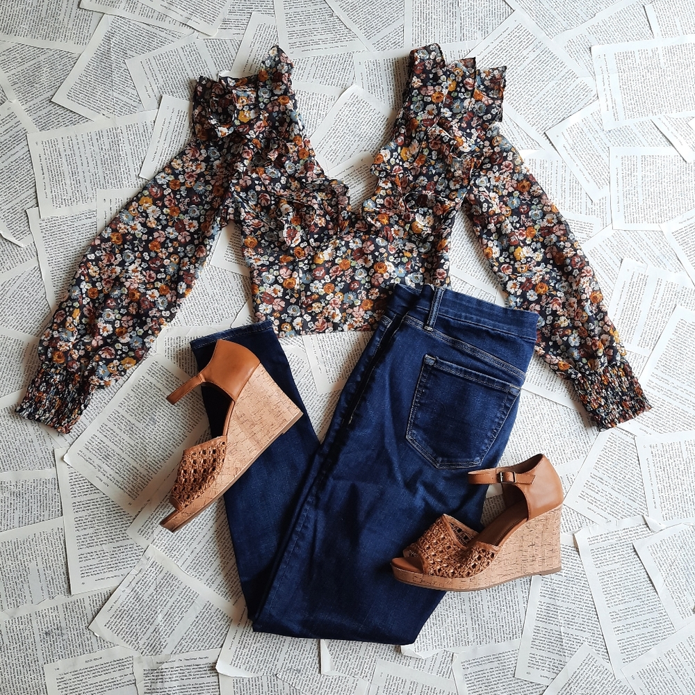 Floral Ruffled Zara Top